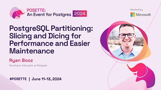 video thumbnail for PostgreSQL Partitioning: Slicing and Dicing for Performance and Easier Maintenance